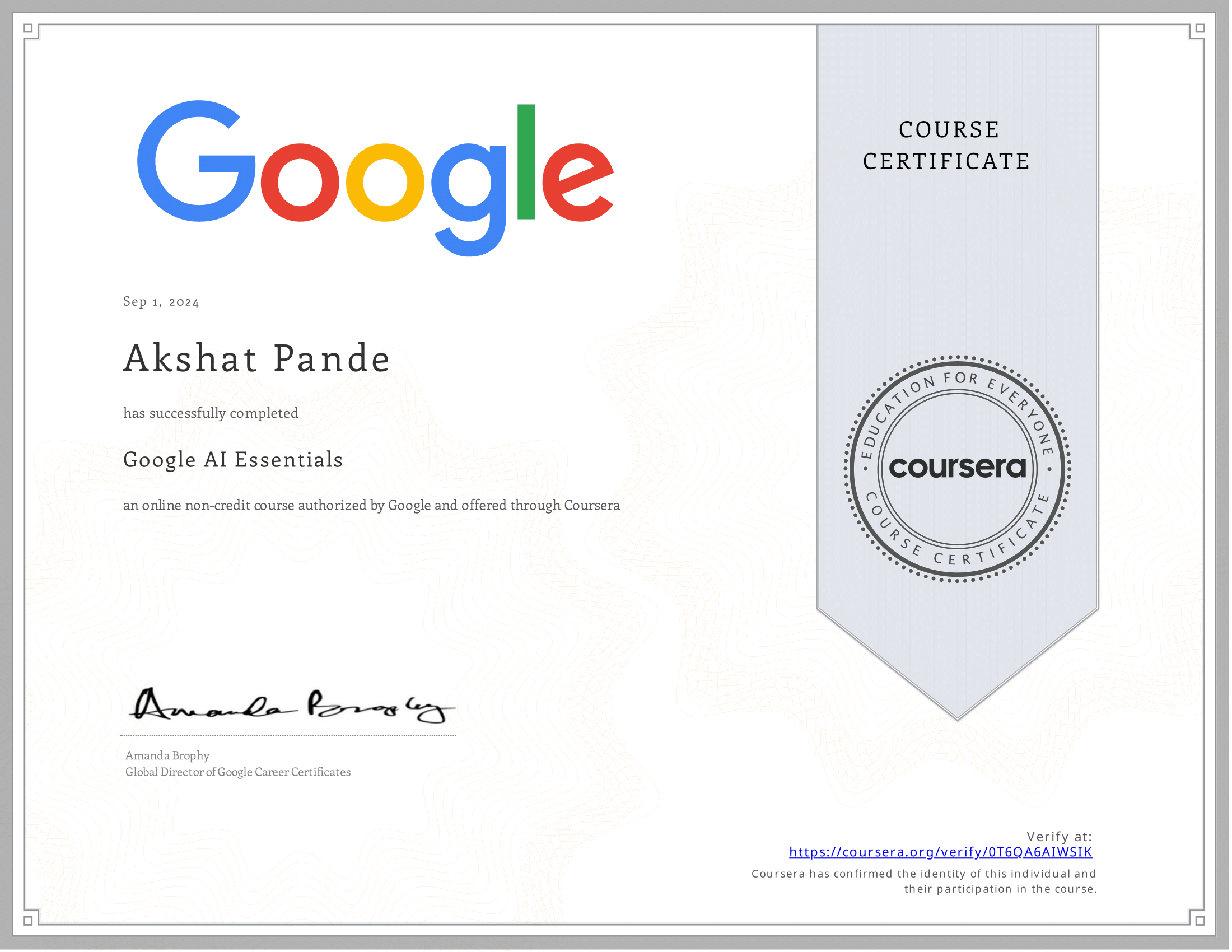 AI Essentials by Google preview